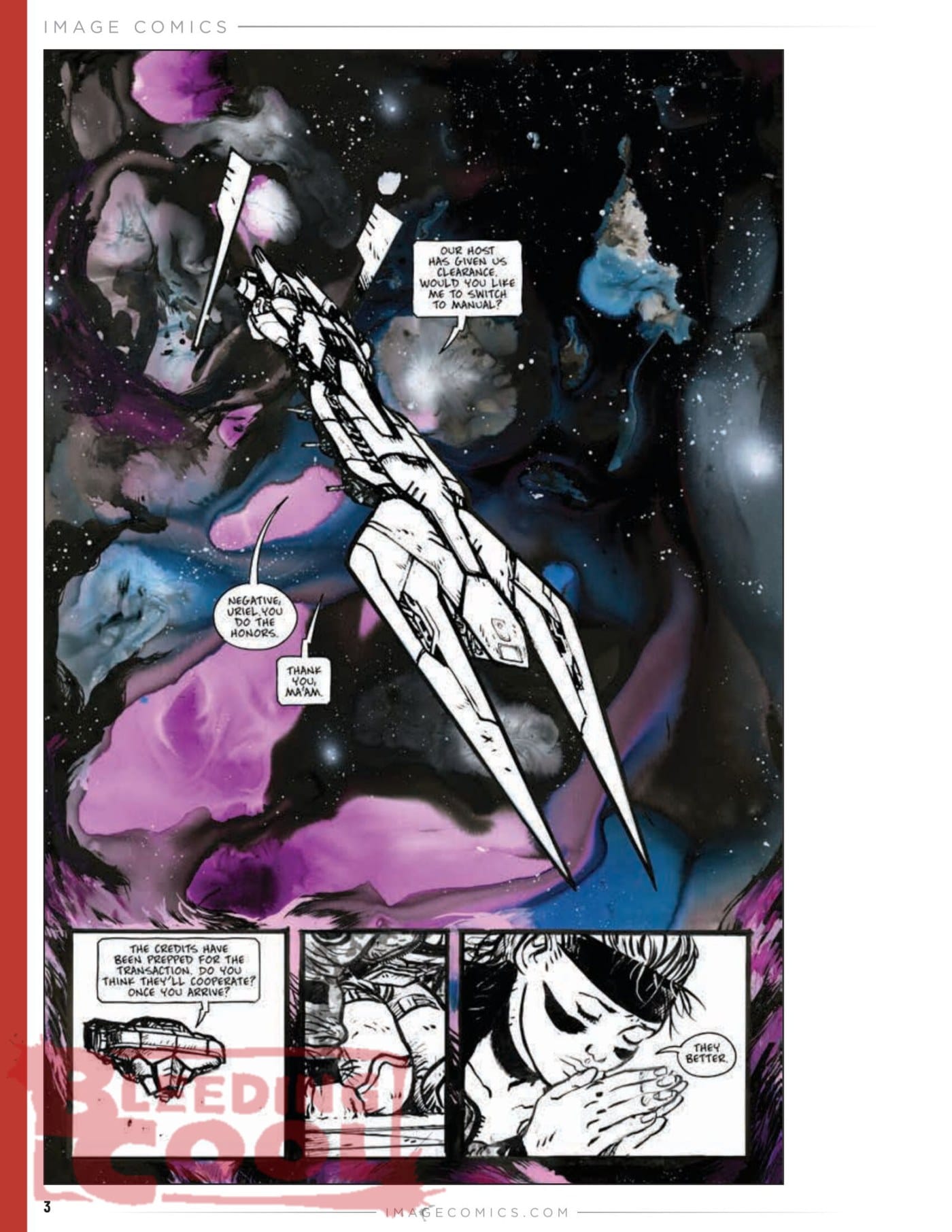 Interior color art from Chainkata #1.