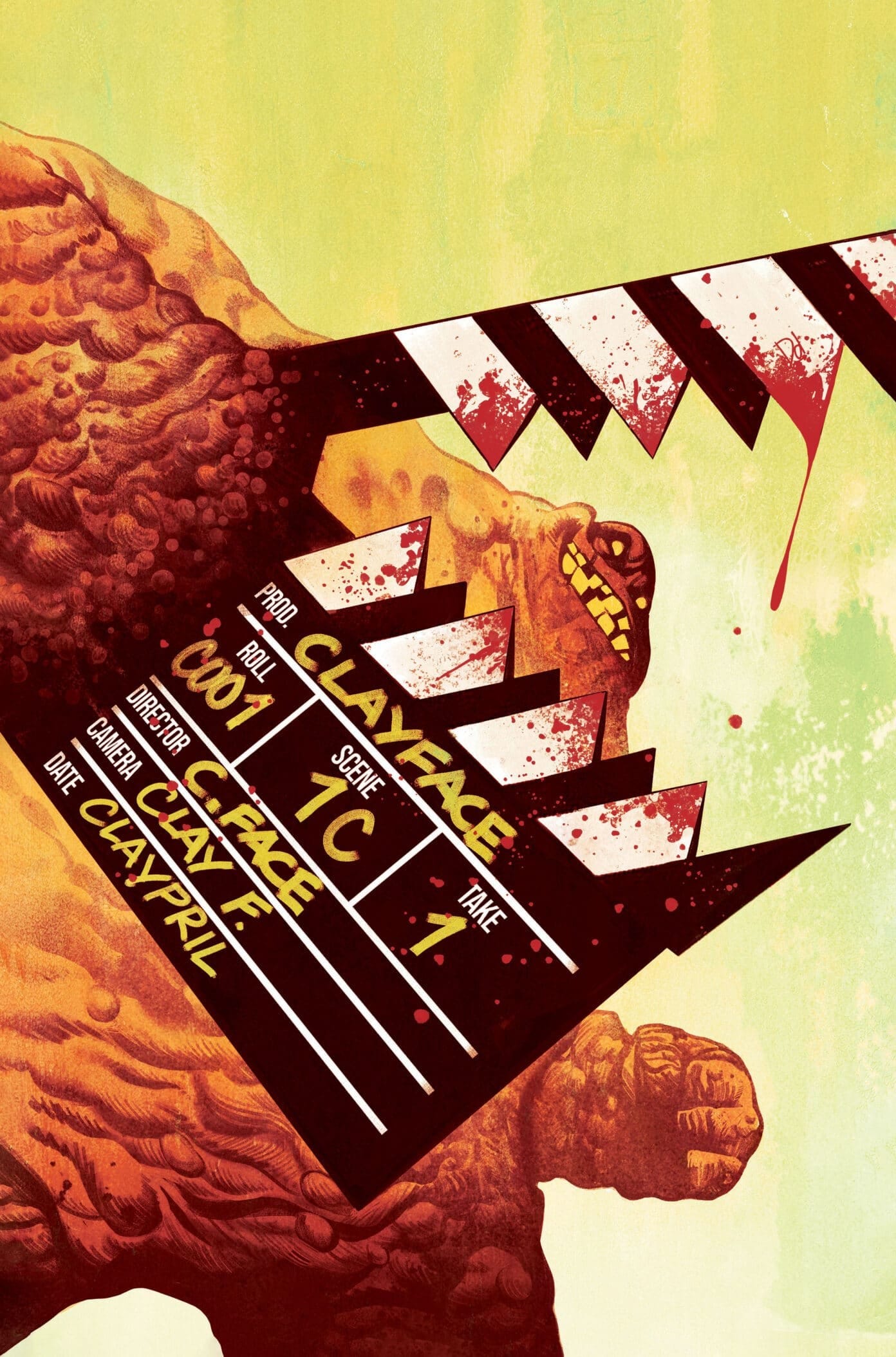 A variant cover for Clayface: Celebrity Dirt #1, timed nine days ahead of the film's October 23 opening.