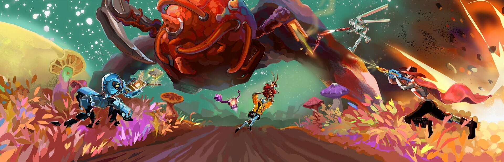 Mycopunk's 1.0 launch delivers a fourth playable character, new maps, and — officially — hats described by the developers as 'extremely important.'