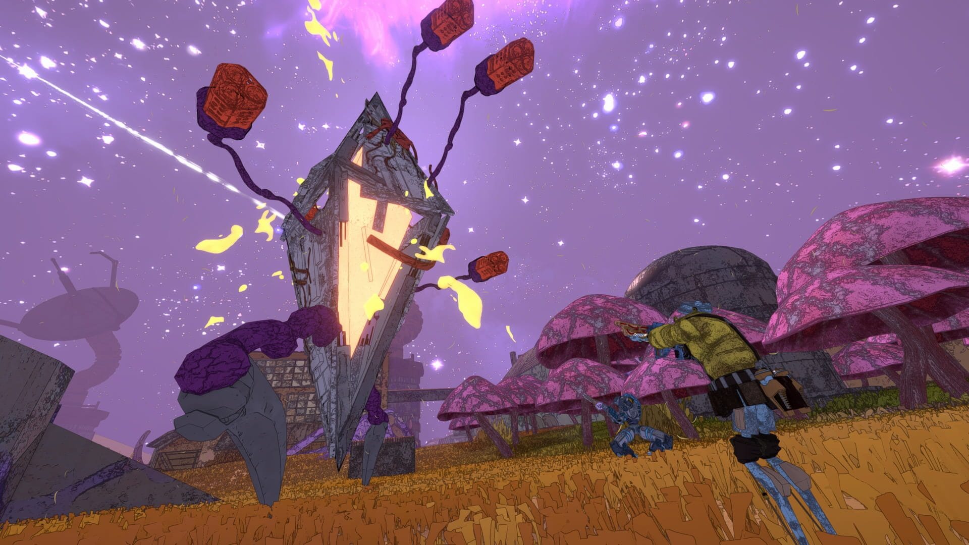The grid-based weapon upgrade system is the game's most distinctive design contribution: a spatial puzzle embedded inside a looter shooter.