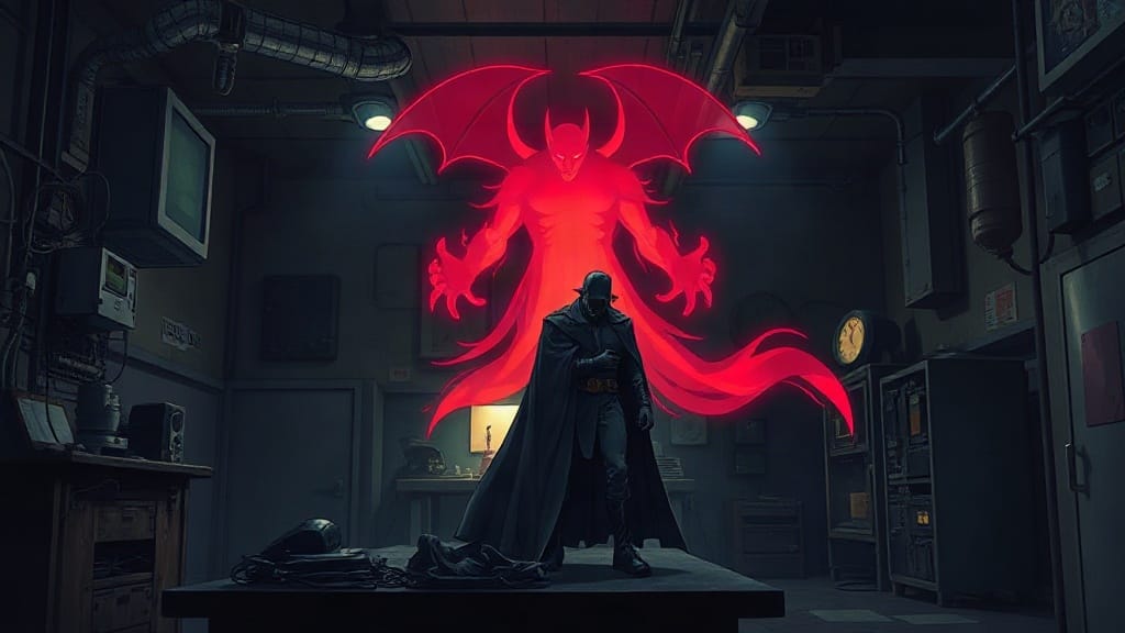 Tony Stark's vision of Mephisto and Spider-Man in issue #5 — the panel Zdarsky wants you thinking about all the way to Avengers #1.