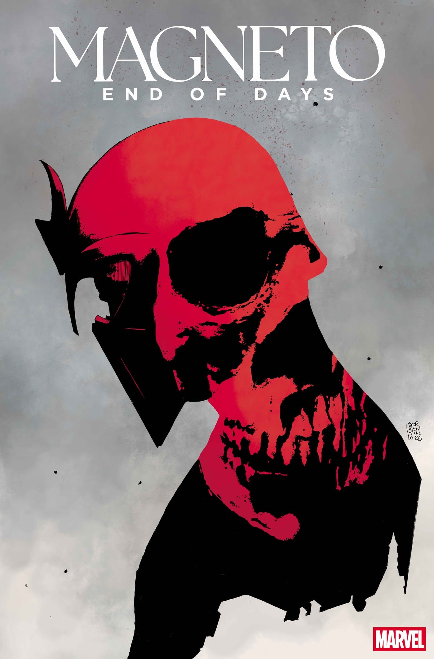 Sorrentino's Cover A for Magneto: End of Days #1.