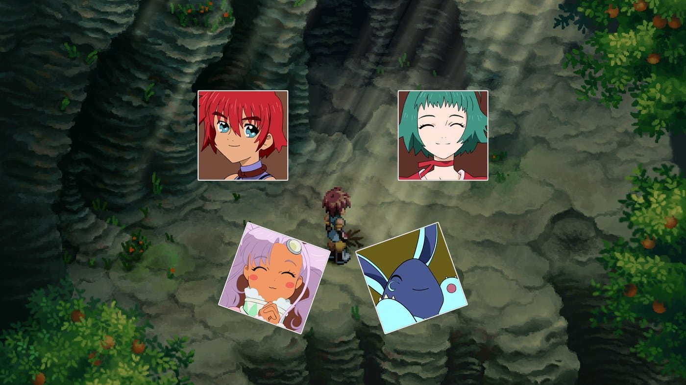 Tales of Eternia Remastered keeps the original's 2D sprite work while updating backgrounds and effects.