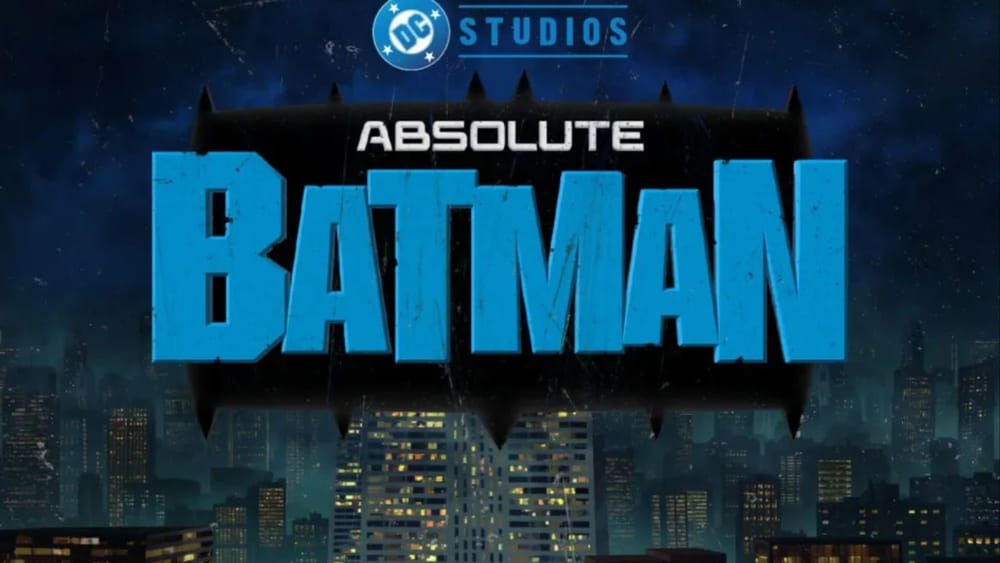 Absolute Batman animated series title card from DC Studios