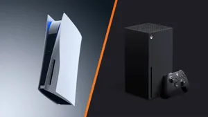 PlayStation 5 and Xbox Series X consoles side by side